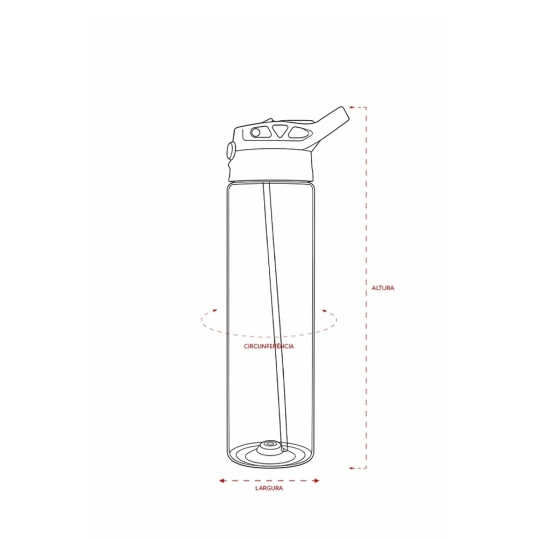 Squeeze Plástica 700 ML Personalizada