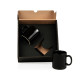 Kit Canecas em Cerâmica Preta 270ml Personalizada
