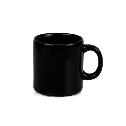 Kit Canecas em Cerâmica Preta 270ml Personalizada