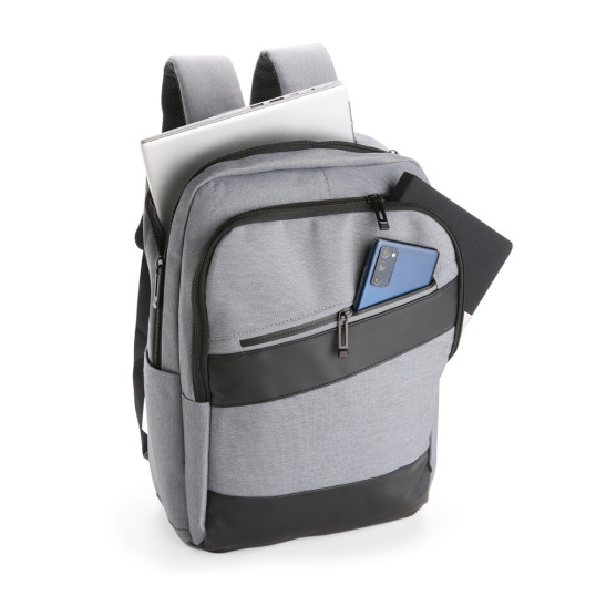 Mochila Em Poliéster e Couro sintético Para notebook USB Personalizada