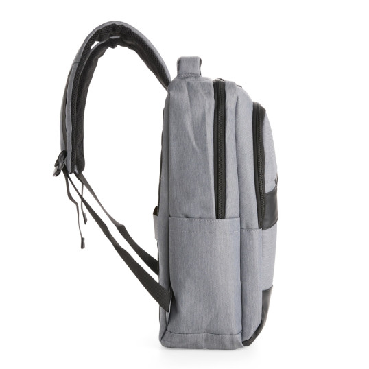 Mochila Em Poliéster e Couro sintético Para notebook USB Personalizada