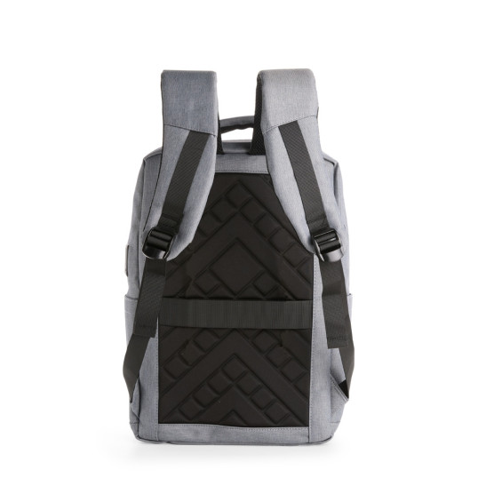 Mochila Em Poliéster e Couro sintético Para notebook USB Personalizada