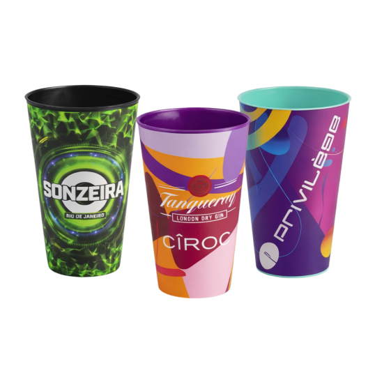 Copo Plástico In mold Label 550 ml Personalizado