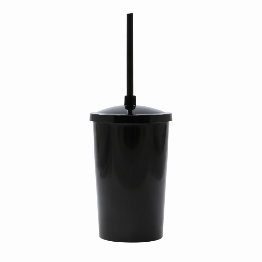 Copo Plástico com Tampa e Canudo 350 ml Personalizado