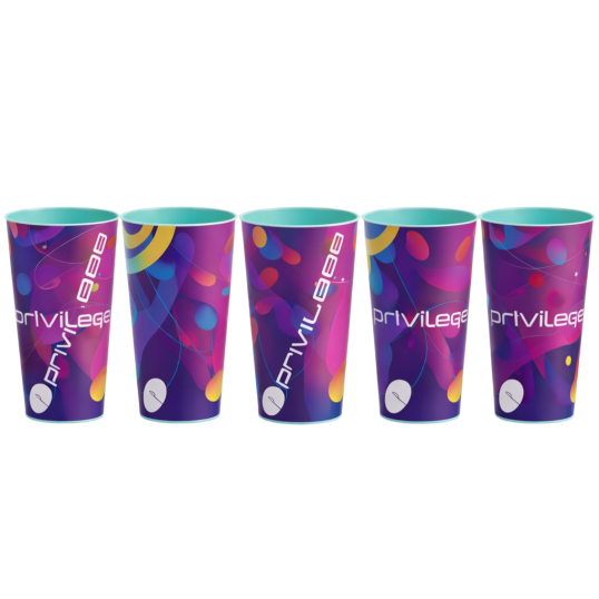 Copo Plástico In mold Label 550 ml Personalizado