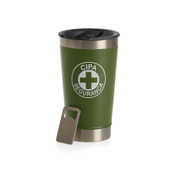 Copo Térmico Inox Com Abridor 500 ml Personalizado