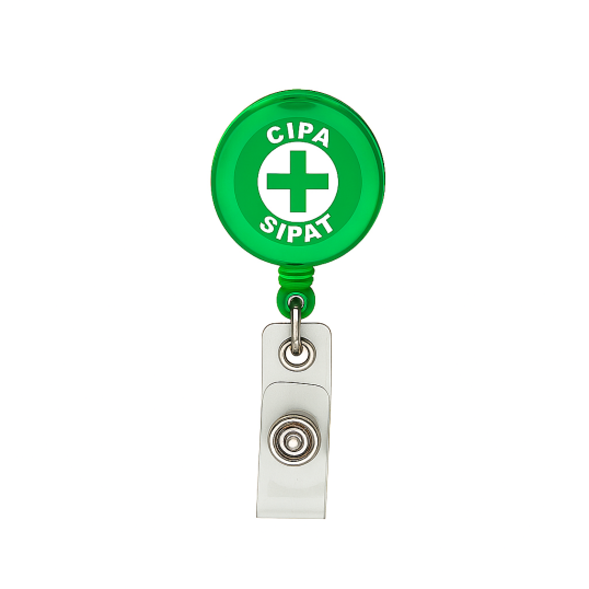 Porta Crachá Retrátil Personalizada