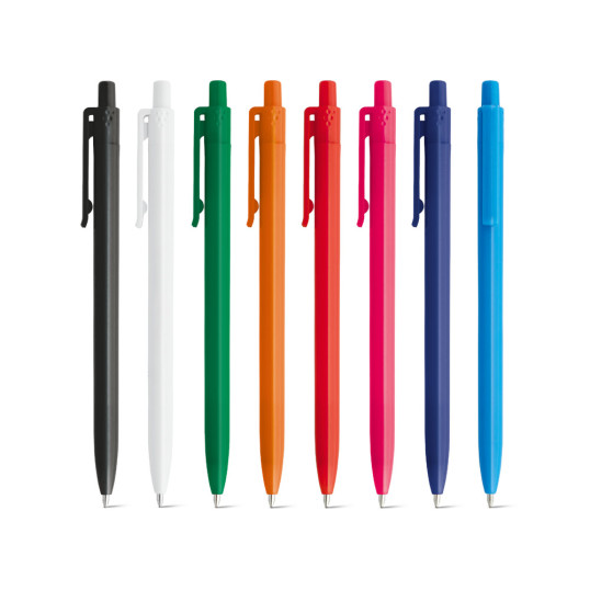 Caneta Plástica Colorida Personalizada
