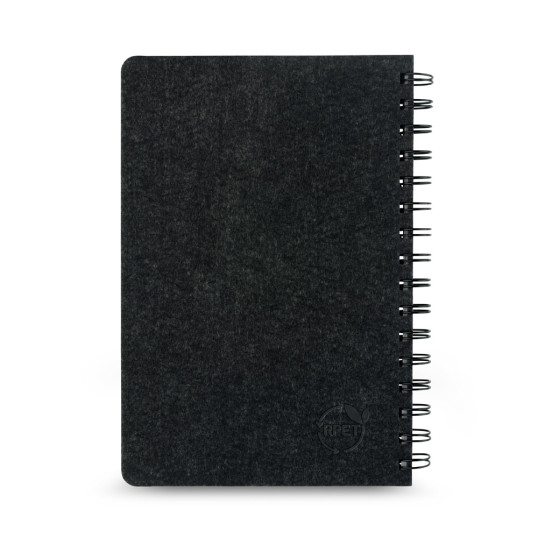 Caderno A5 com em Feltro reciclado Personalizada