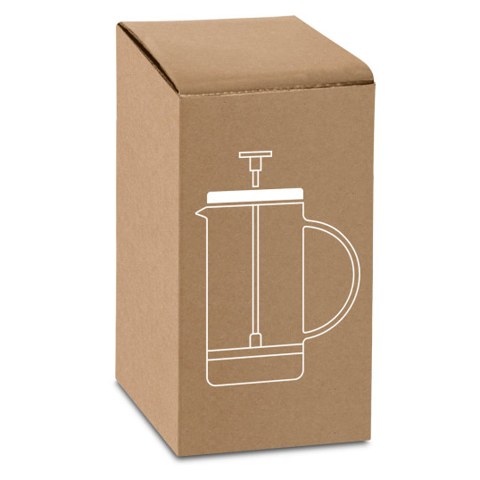 Cafeteira Inox e Vidro Personalizado