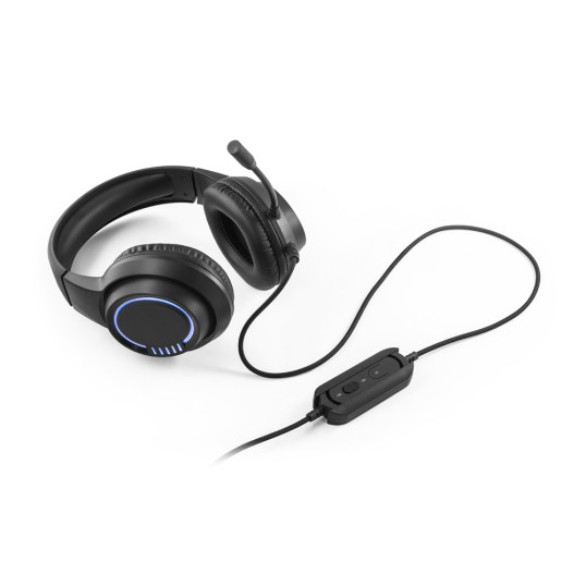 Fone de ouvido com fio Headset RGB para jogos com microfone Personalizado