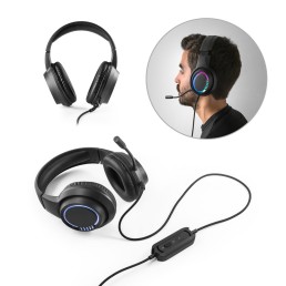 Fone de ouvido com fio Headset RGB para jogos com microfone Personalizado