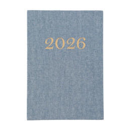 Agenda Diária 2026 com Capa em Linho Personalizada