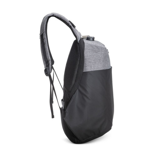 Mochila em Poliéster Anti-Furto Para Notebook USB Personalizada