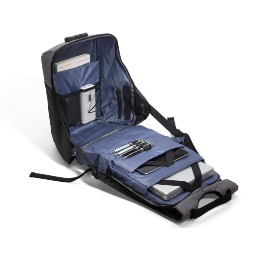 Mochila em Poliéster Anti-Furto Para Notebook USB Personalizada