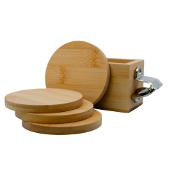 PORTA COPOS EM BAMBU COM ABRIDOR DE GARRAFAS Personalizado