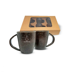 Conjunto 6 xicaras 100 ML em fibra de coco Personalizada