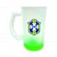 Caneca Chopp Vidro Fosco com Fundo Colorido 460 ml Personalizada