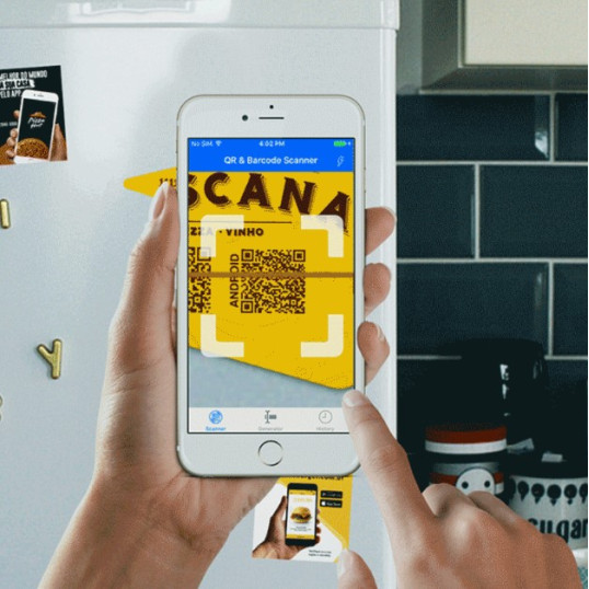 Ímã de Geladeira QR Code Personalizado