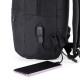 Mochila de Nylon Para Notebook USB Personalizada