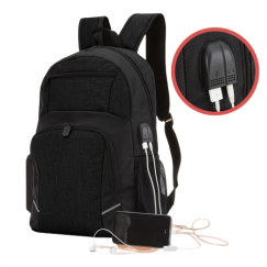 Mochila em Poliéster usb Personalizado