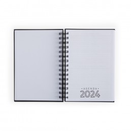 Agenda 2024 Wire-o Capa em Cromato Personalizada