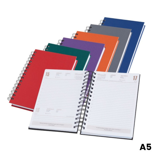 Agenda 2026 Wire-o Capa em Cromato Personalizada