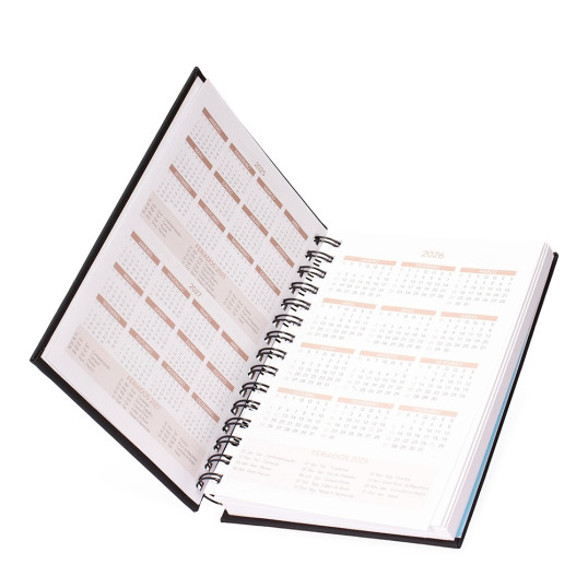 Agenda 2026 Emborrachada Wire-O Personalizada
