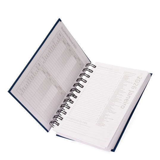 Agenda 2026 Wire-o Cromato Personalizada