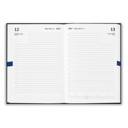 Agenda 2027 capa dura Reciclado A5 Personalizada
