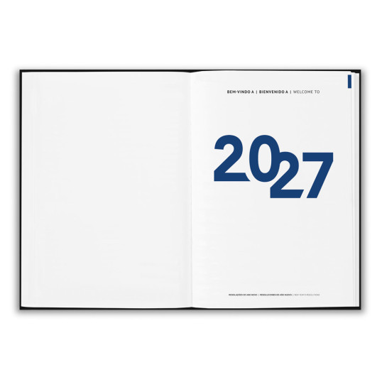 Agenda 2027 capa dura Reciclado A5 Personalizada