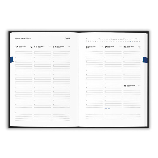 Agenda 2027 Capa em Pele Reciclada B5 Personalizada