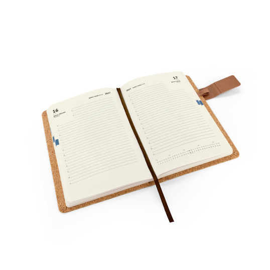 Agenda 2027 Capa em Cortiça A5 Personalizada