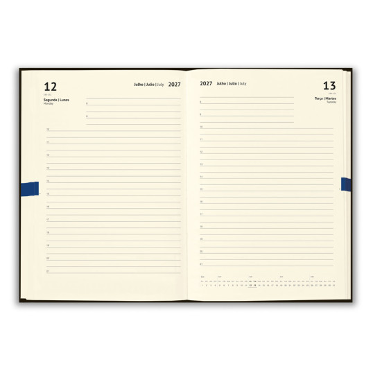 Agenda 2027 Capa em Cortiça A5 Personalizada