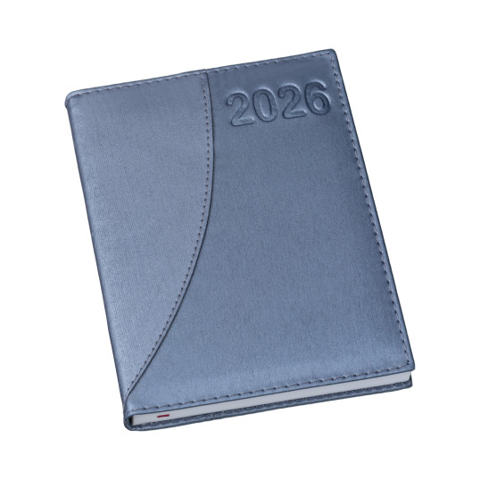 Agenda Diária 2026 Capa Metalizada Personalizada