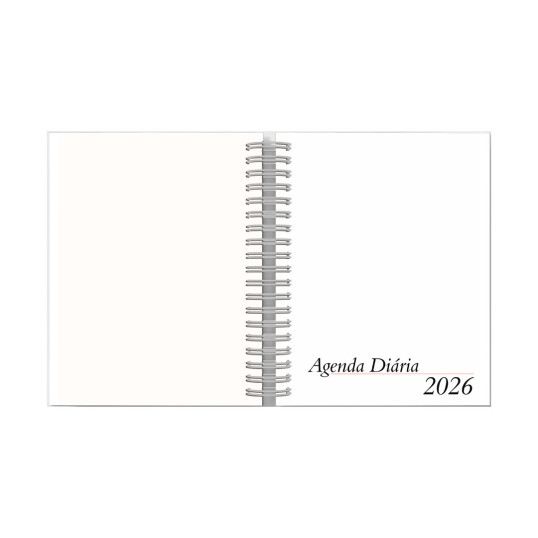 Agenda Diária 2026 para Brinde Personalizada