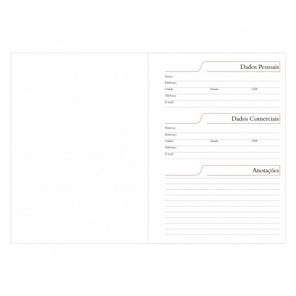 Agenda Diária Fosco Personalizada