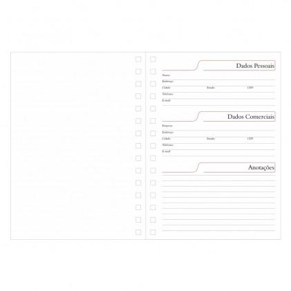 Agenda Diária Wire-o Personalizada 