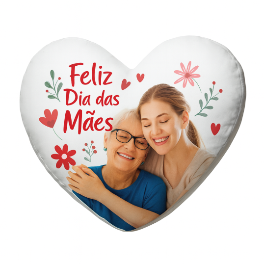 Almofada Formato Coração Personalizada