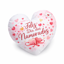 Almofada Formato Coração Personalizada
