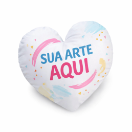 Almofada Formato Coração Personalizada