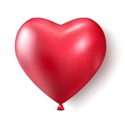 Balão em Formato de Coração Personalizado