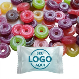 Balas de Frutas para Brindes Personalizada