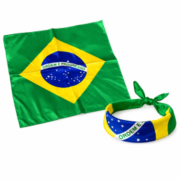Bandana Quadrada para Cabeça Poliéster Personalizada