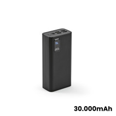 Bateria Portátil Carregador Power Bank Abs Reciclado 30.000 mAh Personalizada
