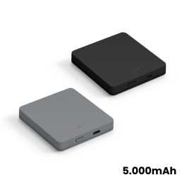 Bateria portátil Power Bank em ABS reciclado 5.000 mAh Personalizada