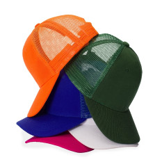 Boné poliéster com tela e aba curva Personalizado