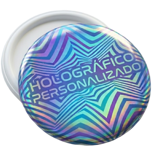 Botton Holográfico 5,5 cm Personalizado