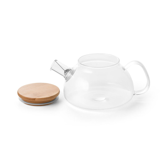 Bule de Vidro com Tampa de Bambu 750 ML Personalizado