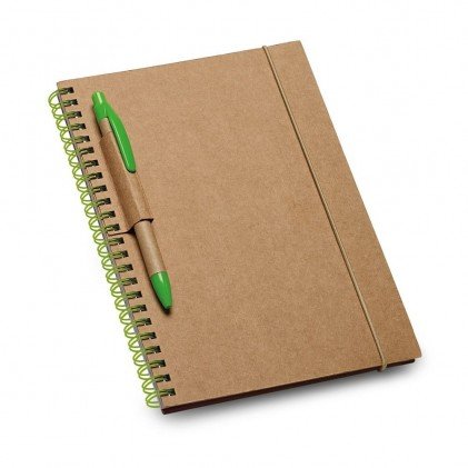 Caderneta para Brinde Folhas em Papel Reciclado Personalizada